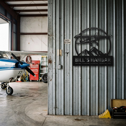 Bill´s Hangar Metal Sign
