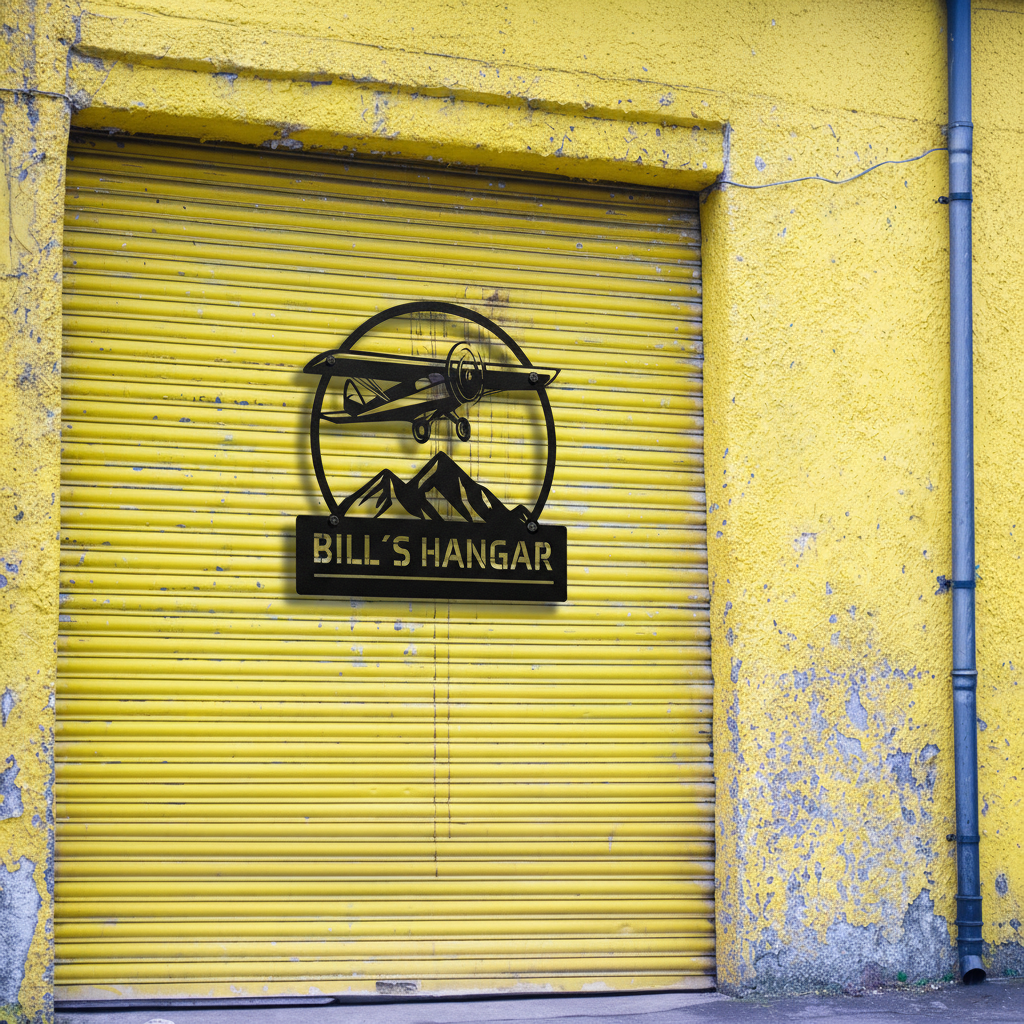 Bill´s Hangar Metal Sign